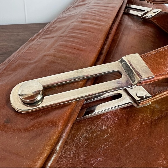 Vintage Monogram Leather Due Fratelli Handbag - Picture 10 of 13